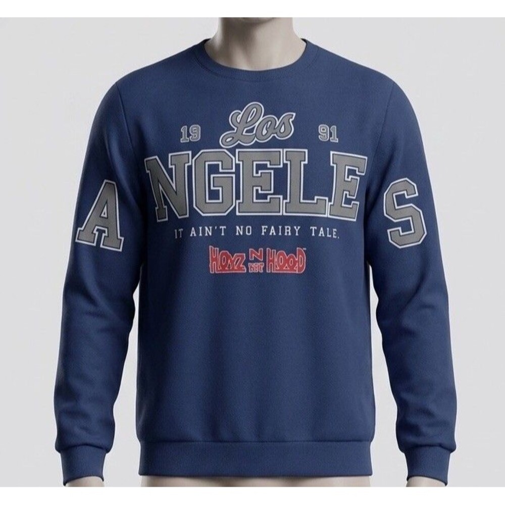 NWT Boyz N The Hood Graphic Sweatshirt Men's Large Hybrid Apparel Navy Pullover